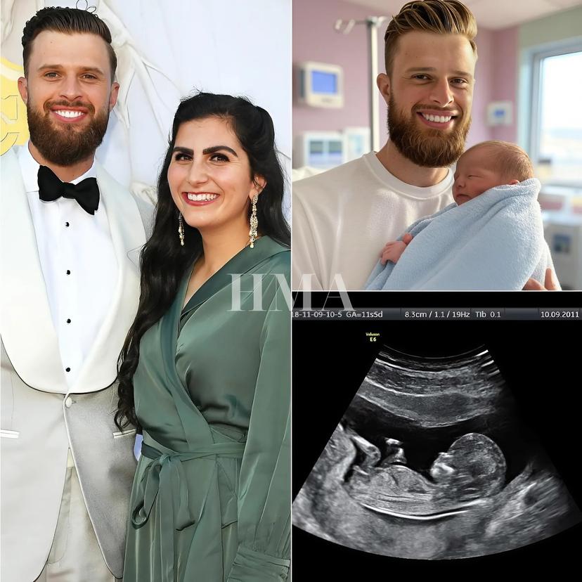 Harrison Butker Can’t Hold Back Tears as He Holds Newborn Baby in Emotional Moment