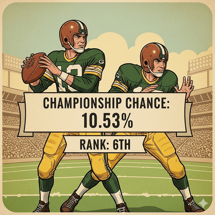 Packers Ranked Among Top 6 Teams for NFL 2025 Championship