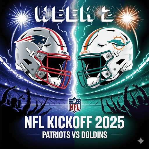 🏈 Game INFO: New England Patriots vs Miami Dolphins – Week 2, 2025 Season