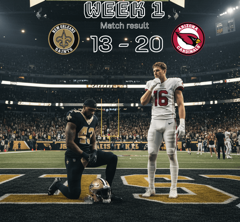 New Orleans Saints Fall to Arizona Cardinals in Season Opener Due to Costly Mistakes