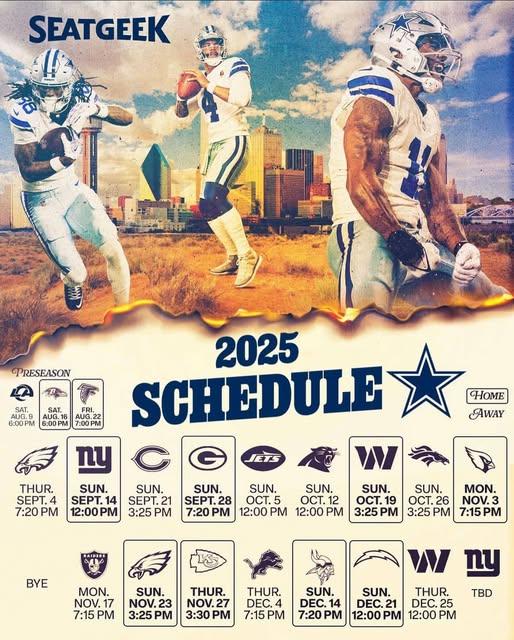 Cowboys Make History with 2025 NFL Schedule